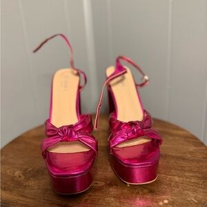 Elegant Pink Platform Heels